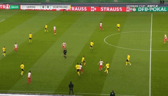 【德国杯】桑乔哈兰德各两球 多特4比1莱比锡RB捧杯