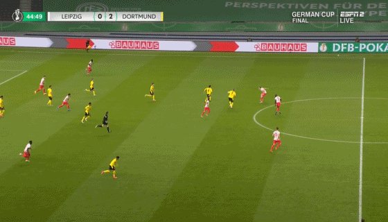 【德国杯】桑乔哈兰德各两球 多特4比1莱比锡RB捧杯